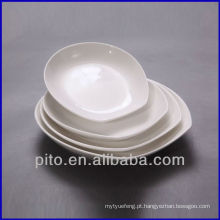 Placas de salada de fábrica de porcelana P &amp; T, placa profunda